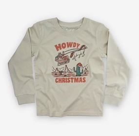 Classic L/S Howdy Santa Tee weekend Ballerina outfits for children