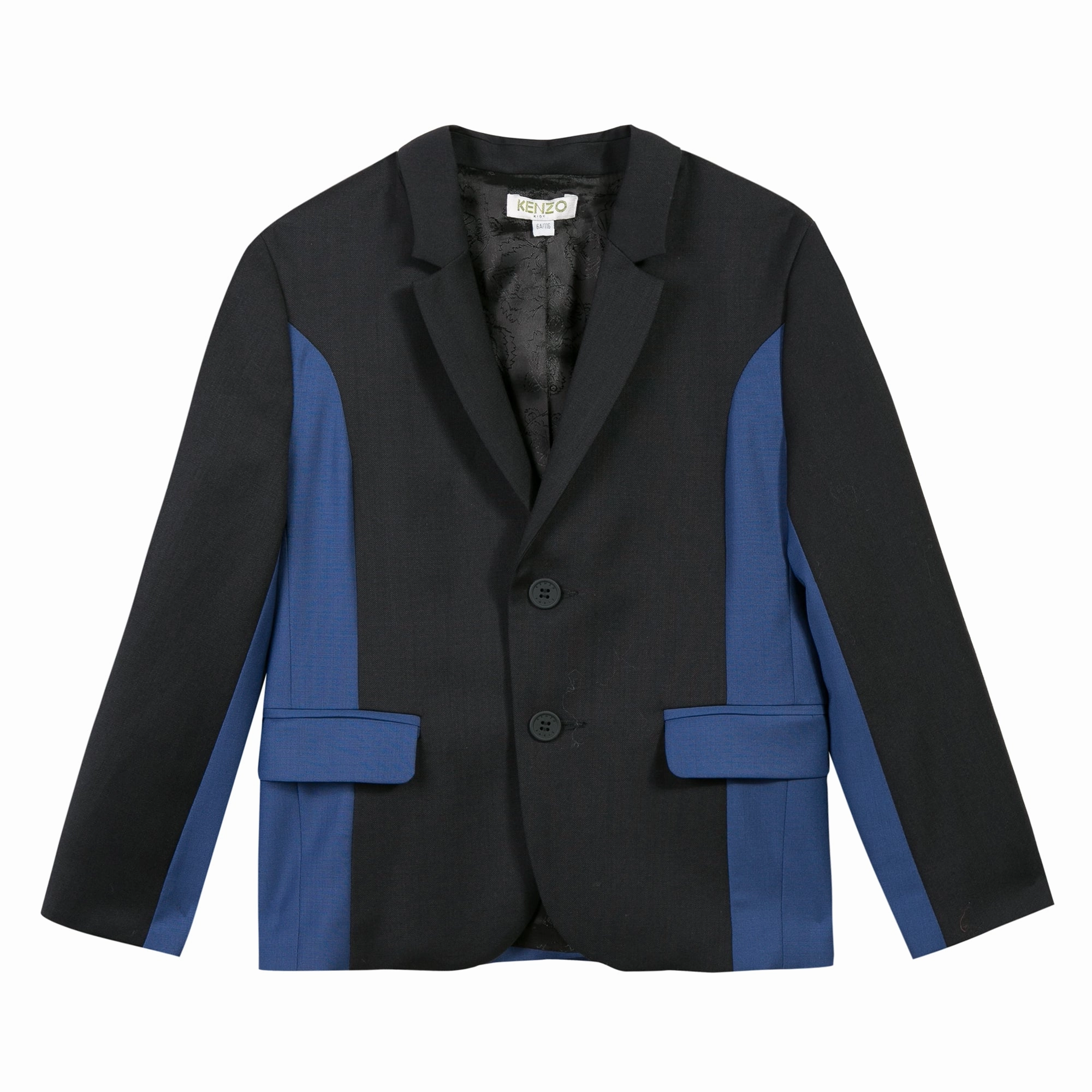 Kid's trendy wear Kenzo Kids Boy Black & Blue Suit Jacket