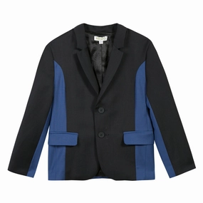 Kid's trendy wear Kenzo Kids Boy Black & Blue Suit Jacket
