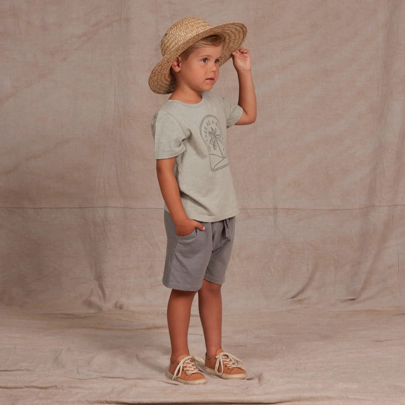 Rylee   Cru Kids Boy Sam Short - Ink Practical Wool