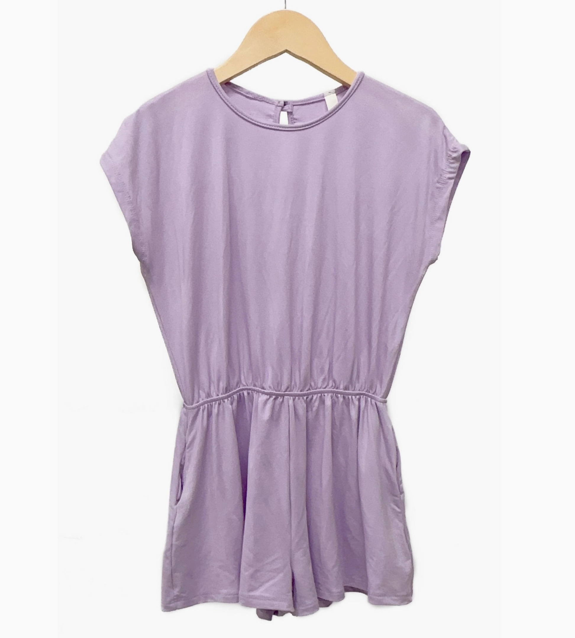 Little girl Dolman Sleeve Skort Romper - Lilac