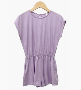 Dolman Sleeve Skort Romper - Lilac Elementary school kids' outfits