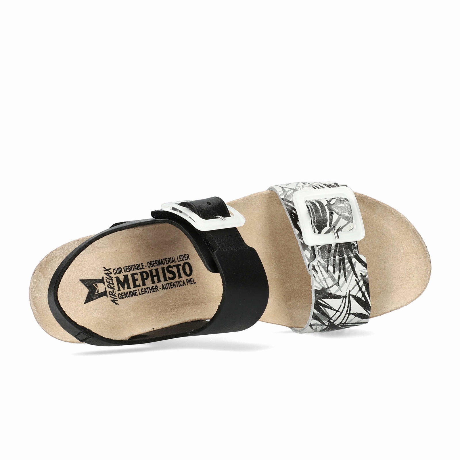 Mephisto Lissia Wedge Sandal (Women) - Black Sandanyl Moisture Wicking Liner Stain Resistant