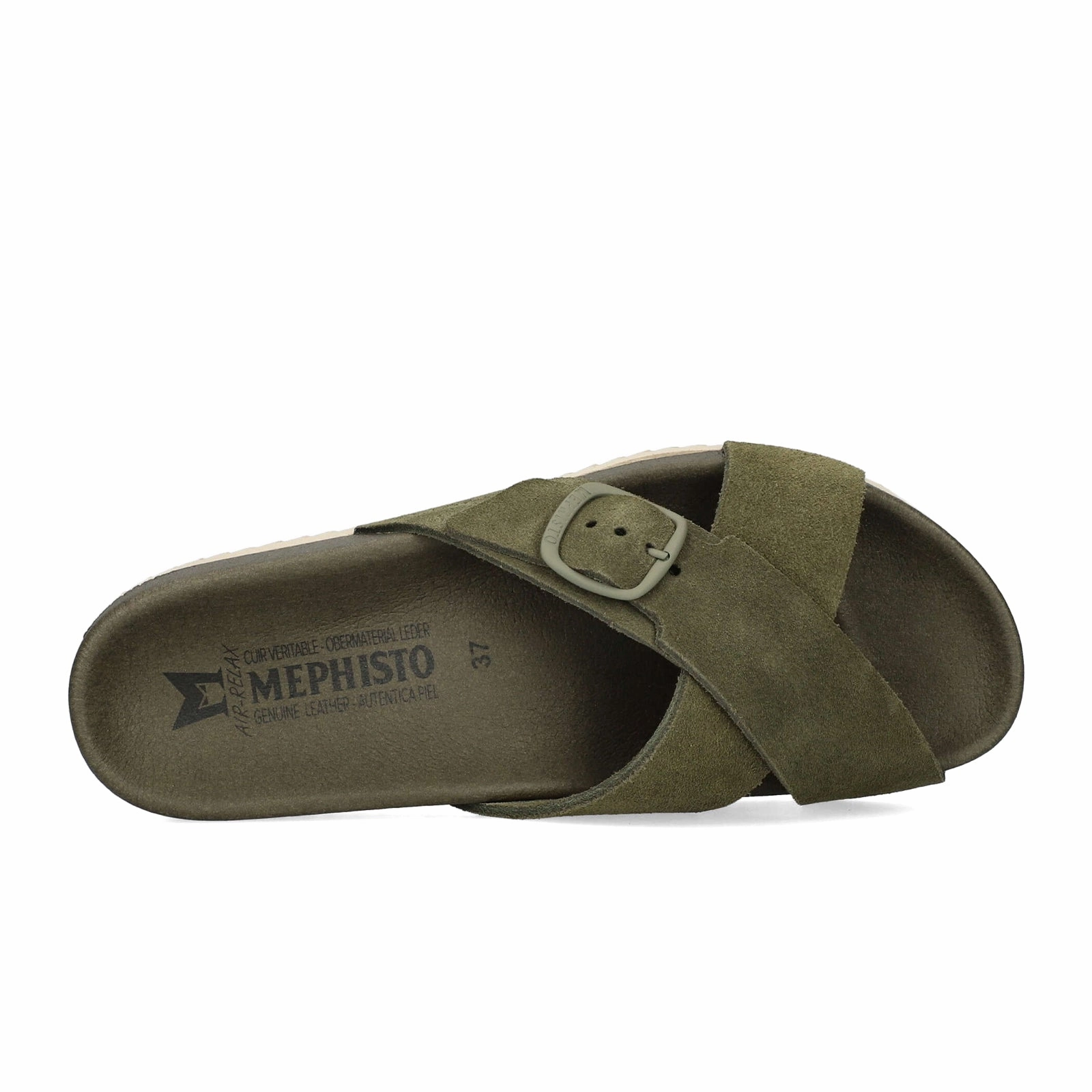 Light Travel Mephisto Kennie Slide Sandal (Women) - Loden Sandvel