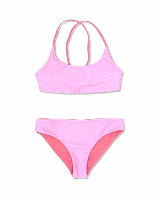 Cotton rich children's clothing Waverly Bikini - Sugar Coral