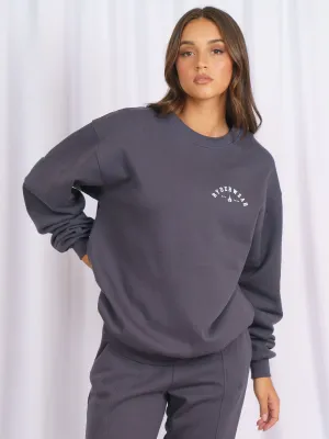 Unisex Collegiate Sweater - Charcoal Labor