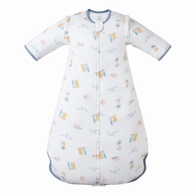 Nest Designs Baby 0.6 TOG Removable 3/4 Sleeve Sleep Bag (Bamboo) - Pastel Waves hand - washable Winter kids' wear