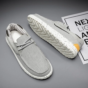 Men's Canvas Lace Boat Shoes Timeless Cushioning