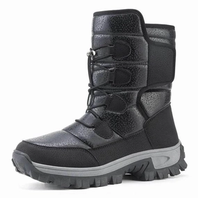 Winter Men And Women Fleece-lined Warm Snow Boots Snow Adventure Rugged Snow Winter Heavy Duty