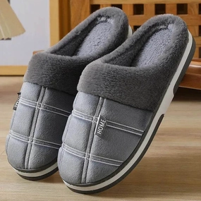 Snow Outdoor Walking Winter Warm Slugged Bottom Plush Slippers