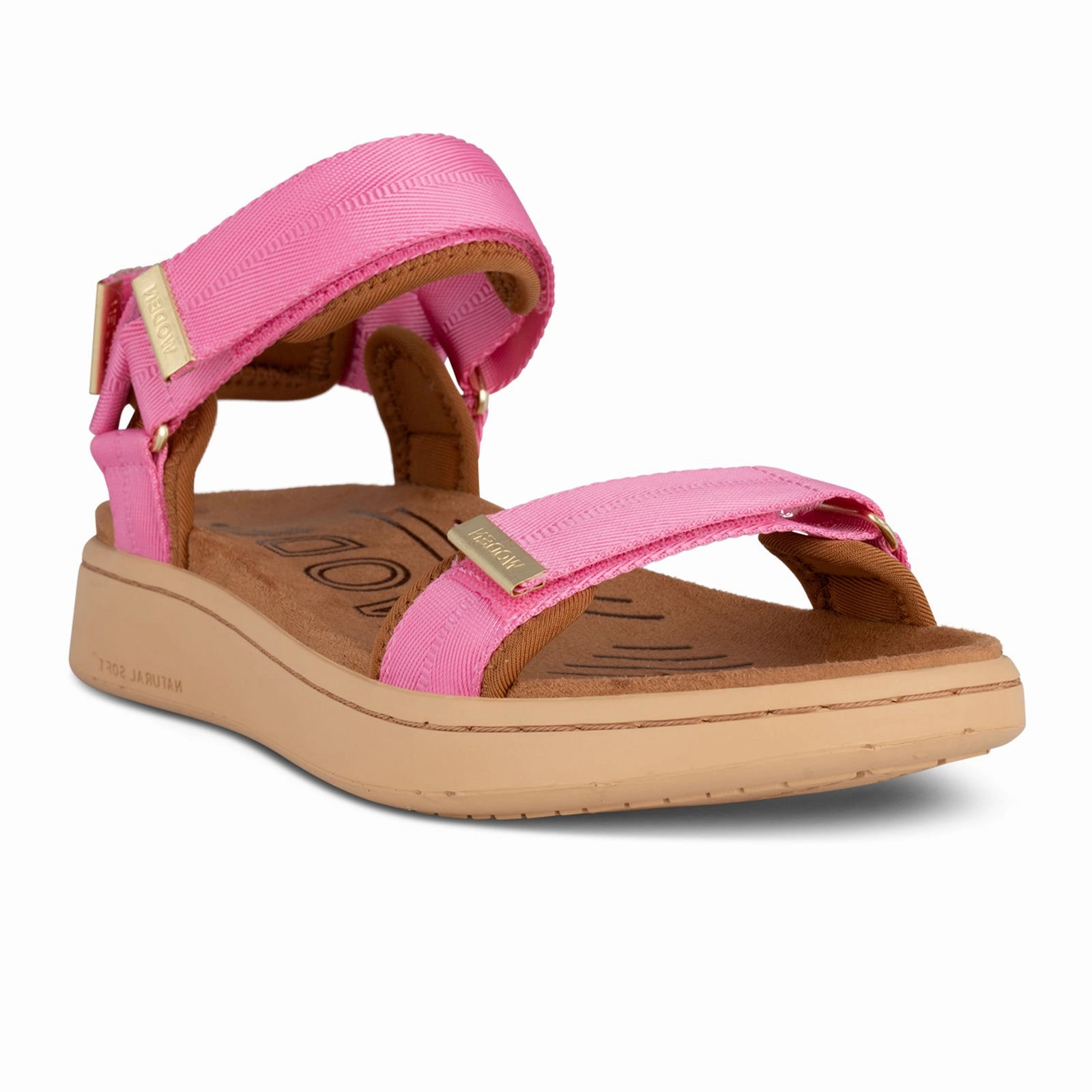 Woden Line Active Sandal (Women) - Aurora Pink Comfortable Design Features synthetic leather