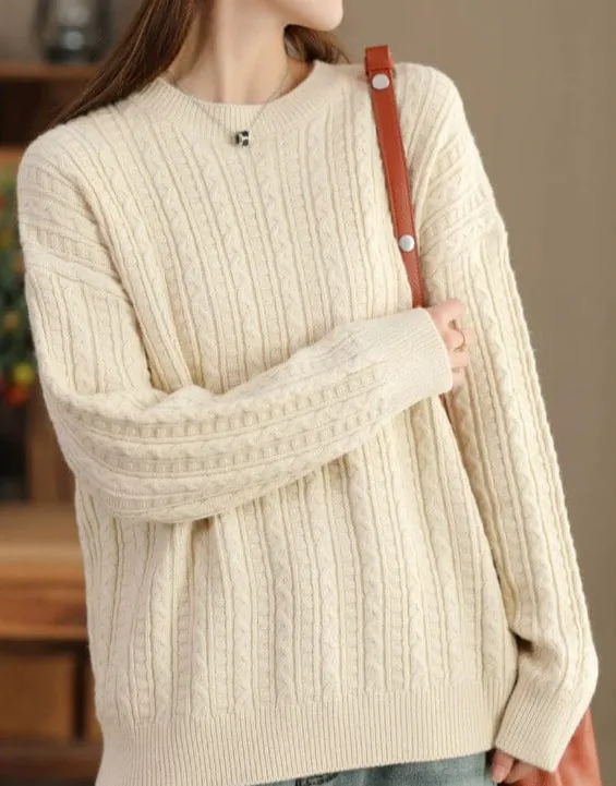 Professional Look Classic Hoodie Women Minimalist Fashion Solid Casual Knitted Sweaters