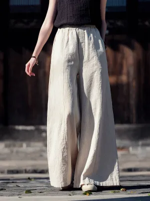 Stylish Comfort On The Go Women Summer Linen Casual Retro Loose Pants