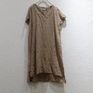 Women Summer Loose Cotton Linen Dress Breathable Style Smart Fit Wear