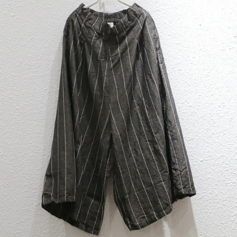 Versatile Fashion Women Summer Retro Casual Linen Pants