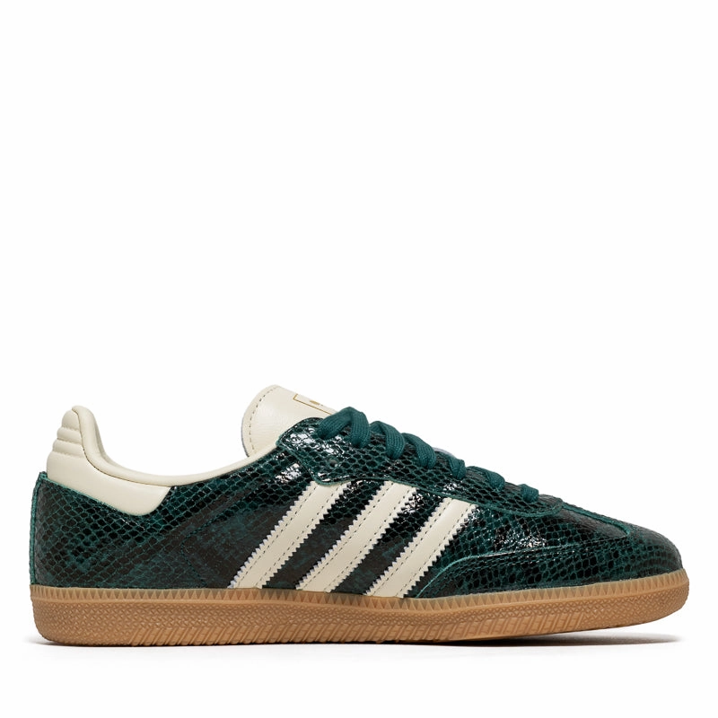 Women's Adidas Samba OG - Cream White/Collegiate Green Season Style Ultra light