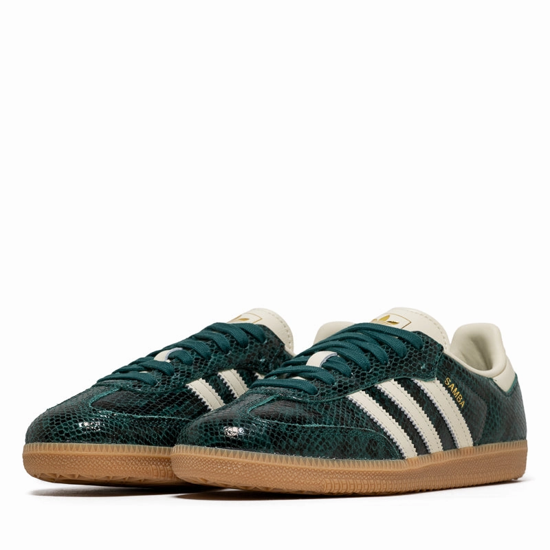 Urban Fashion Compact Women's Adidas Samba OG - Cream White/Collegiate Green