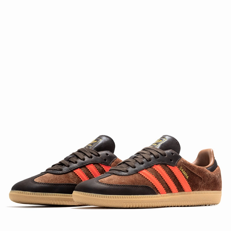 Sleek Silhouette All-day Comfort Footwear Women's Adidas Samba OG - Preloved Brown/Dark Brown