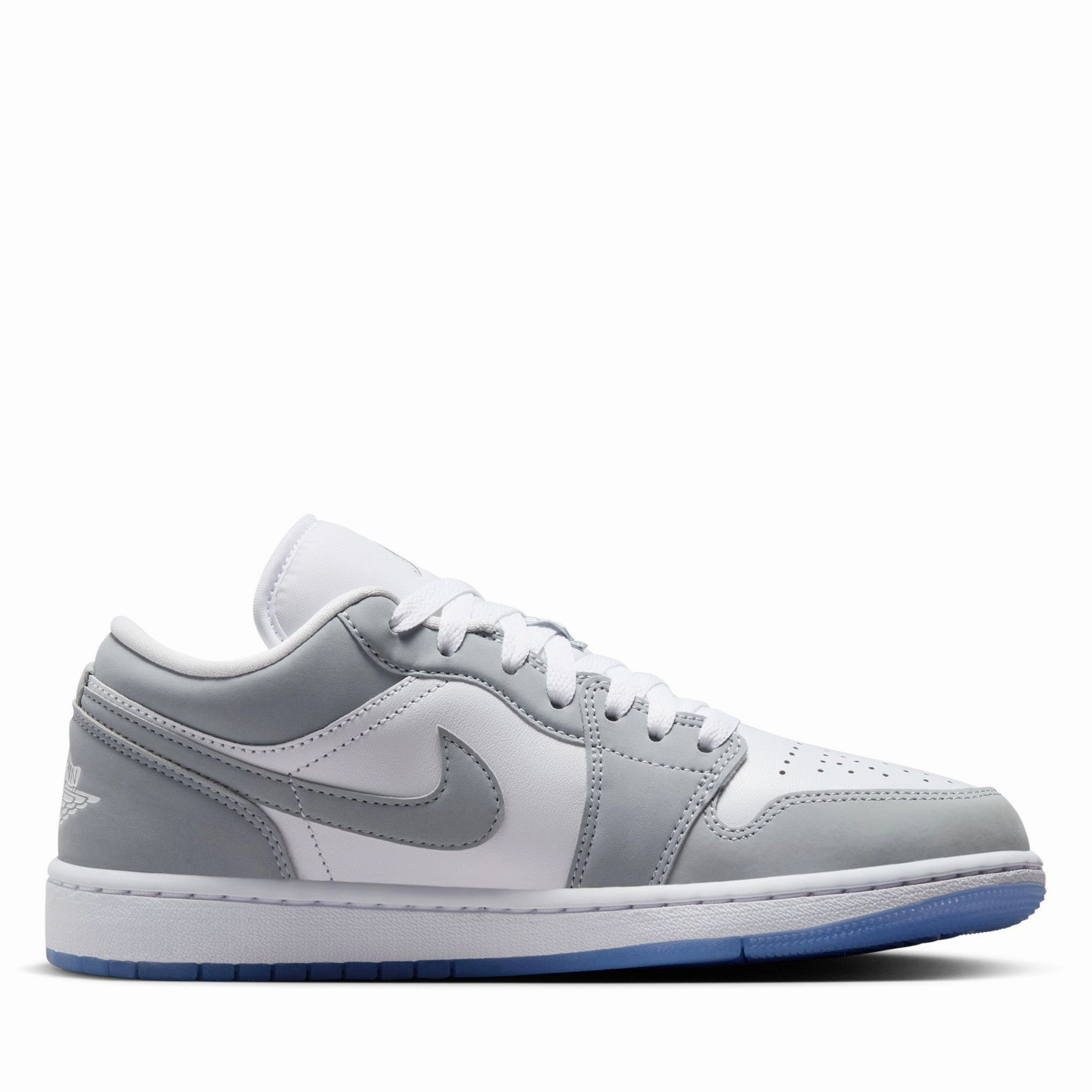 Women's Air Jordan 1 Low - White/Wolf Grey Clear Pace