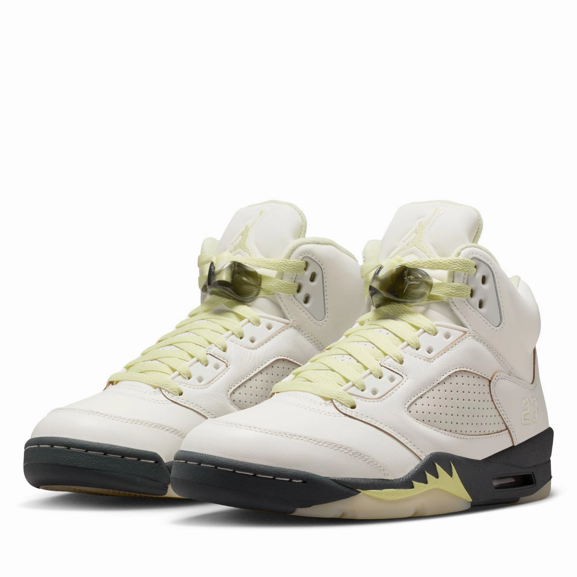Soft Sole Shoes Shady Lane Women's Air Jordan 5 Retro - Sail/Luminous Green