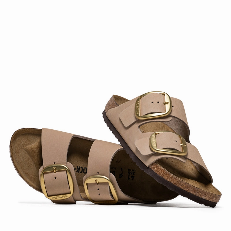 Move Light Women's Birkenstock Arizona Big Buckle  - Sandcastle