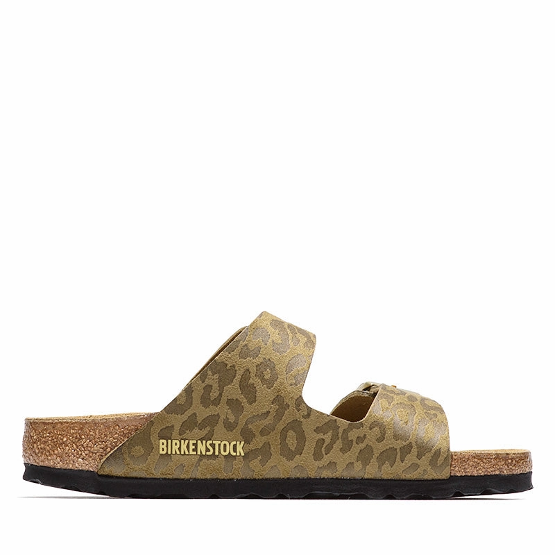 Women's Birkenstock Arizona Synthetic - Leopard Khaki simple design Smart Padding