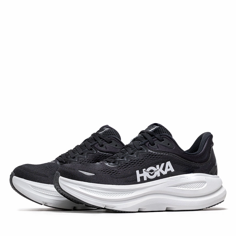 Effortless Look Women's Hoka Bondi 9 - Black/White