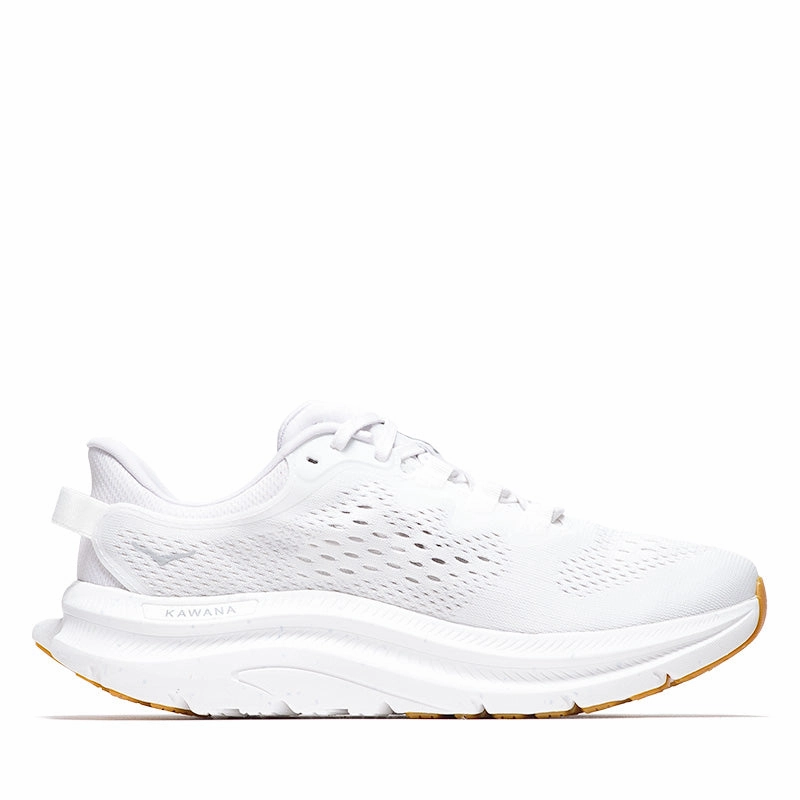 Horsebit Detail Relaxed Office Shoes Women's Hoka Kawana 2 - White/Nimbus Cloud