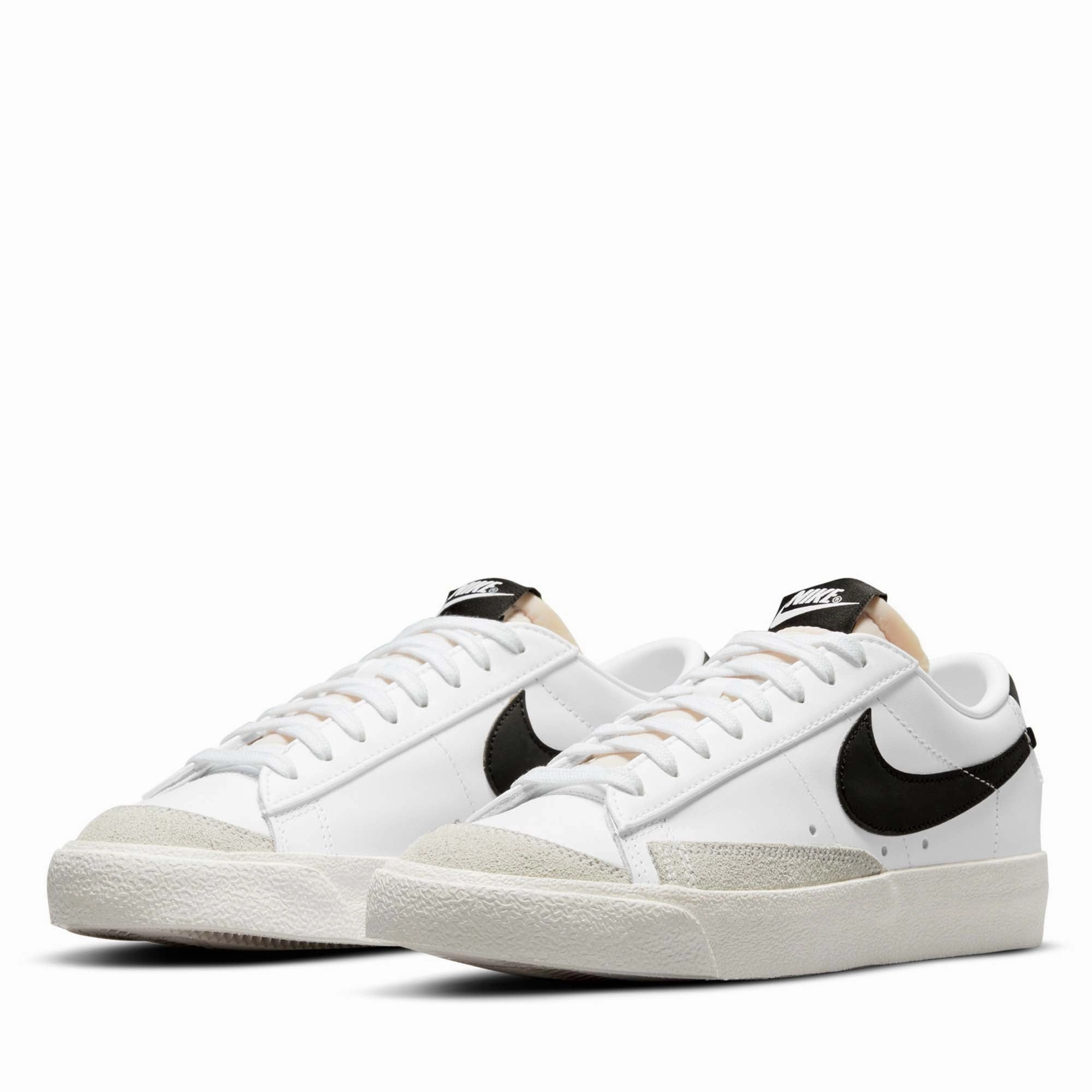 Women's Nike Blazer Low '77 - White/Black Breathable Shoes Beach Path
