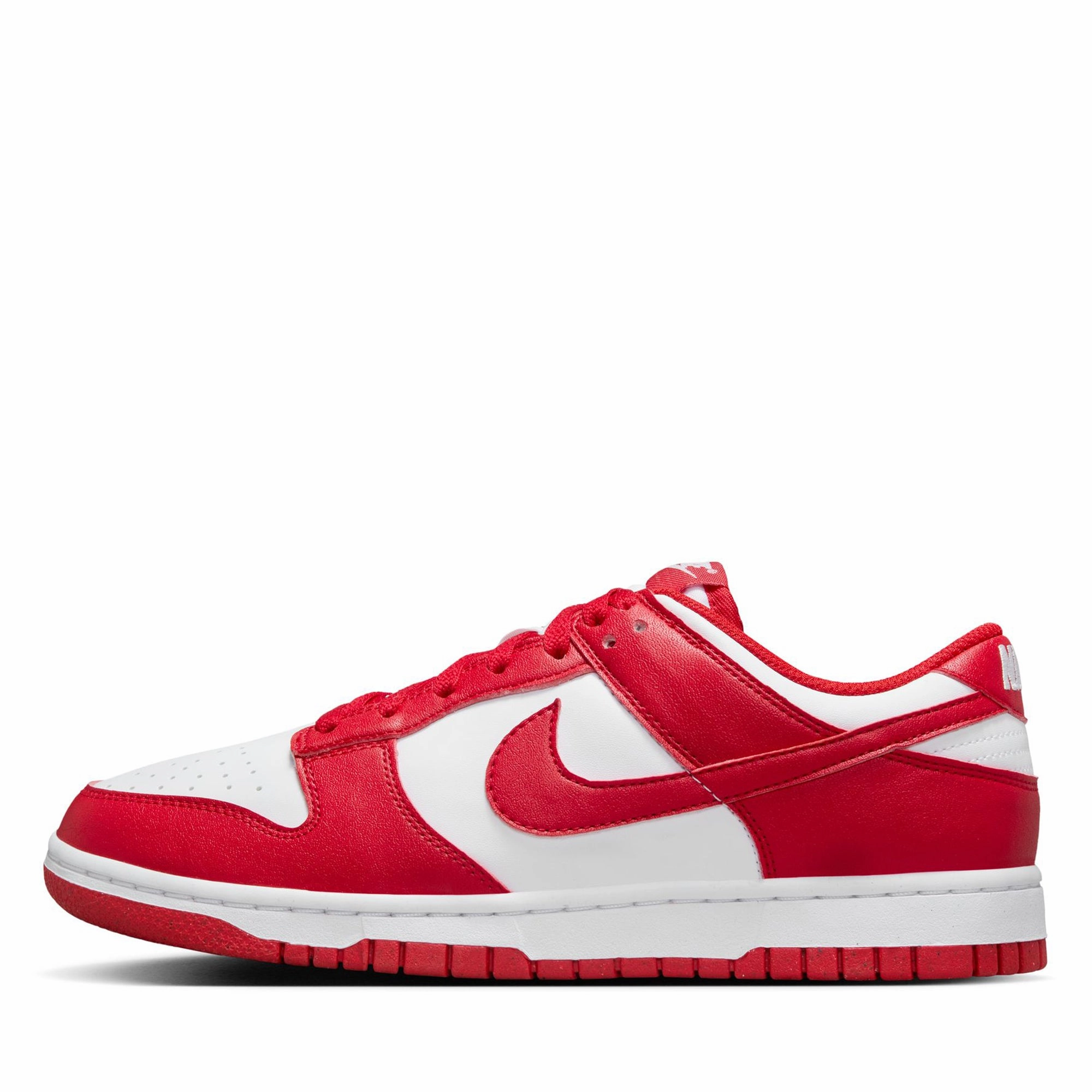 Women's Nike Dunk Low Next Nature - White/University Red Simple Look Morning Breeze