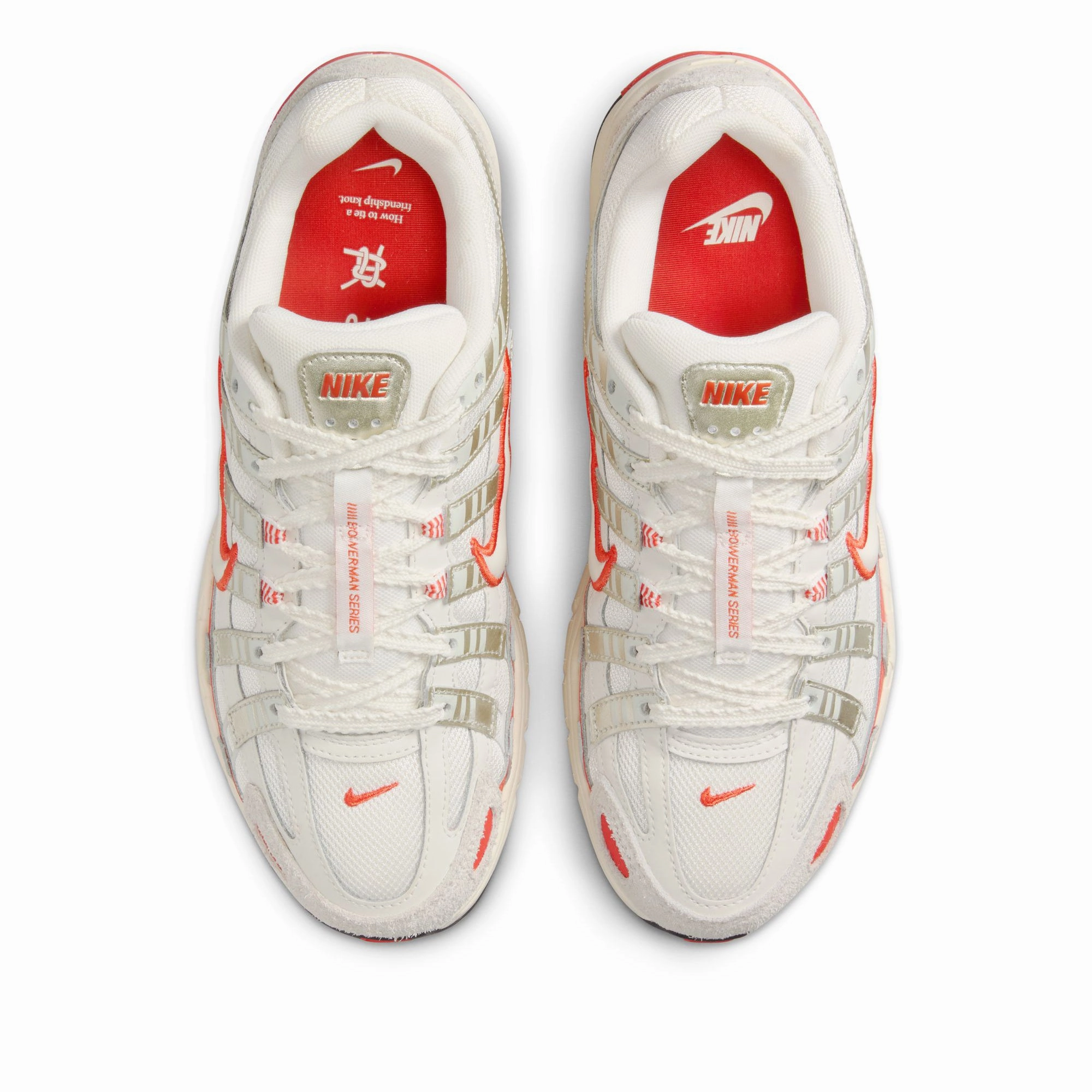 Women's Nike P-6000 - Sail/Picante Red True Power