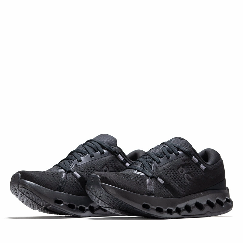 Women's On Cloudsurfer 2 - Black/Black Walk Power Run Errand