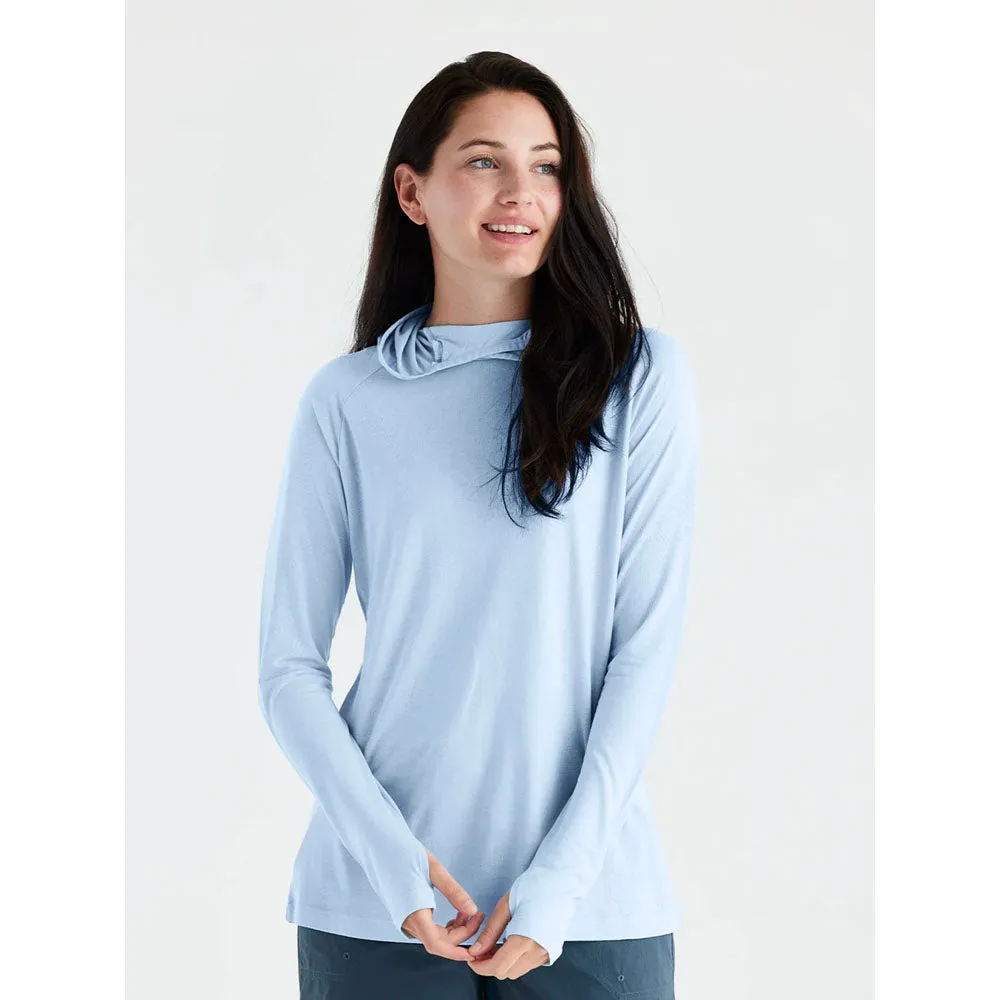 Women's Bamboo Lightweight Hoodie II AntiPilling Surface Curved Hem