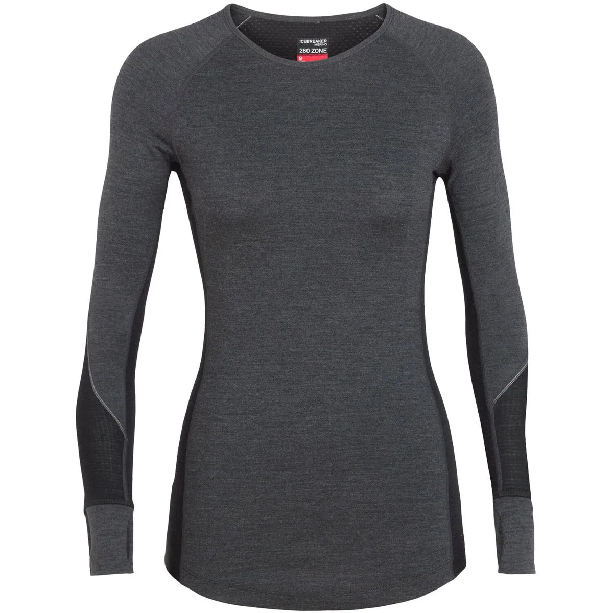 ButtonFront Women's BodyfitZone Merino 260 Zone Long Sleeve Crewe Thermal Top