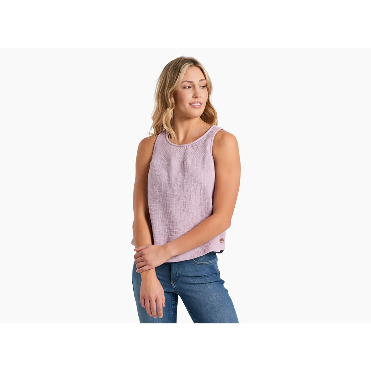 Women's Klover Tank Neutral Tone Stitching