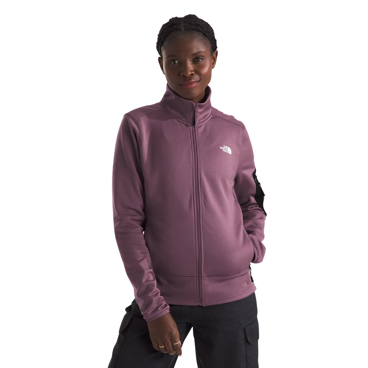 Women's Mistyescape Fleece Stretchable Panels Windproof Shell