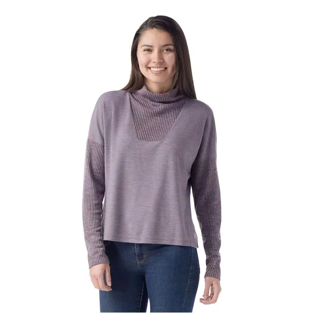 FrictionResistant Edges ContrastTipping Women's Thermal Merino Rib Top