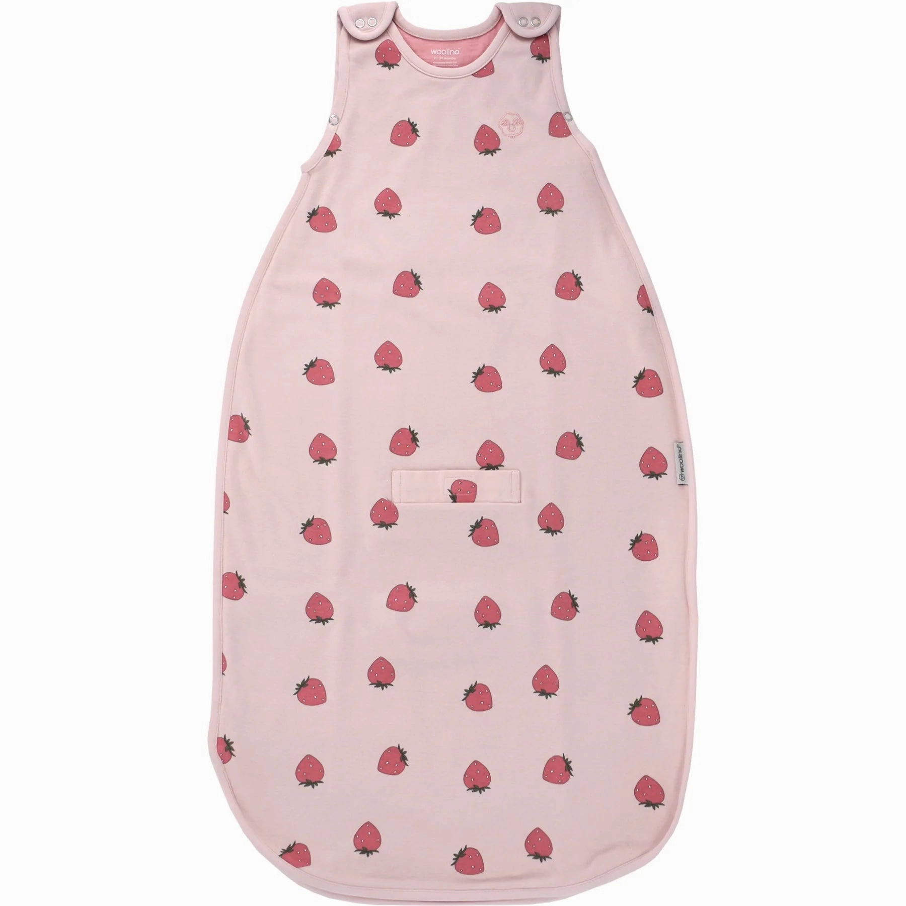 Woolino Merino Wool 4 Season Sleep Bag ULTIMATE - Strawberry Superhero outfits for kids lined