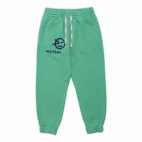 Wynken Kids Track Pant in Kit Green - 3Y Pre - teen Leather look kids' wear