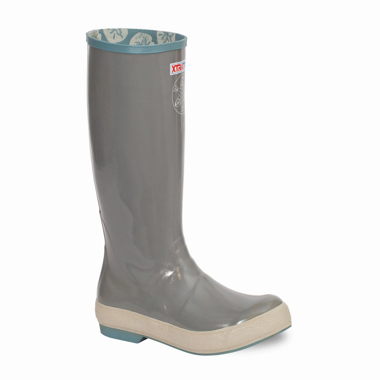 Elegant Cushioning XtraTuf Salmon Sisters 15" Legacy Rain Boot (Women) - Gray/Sand Dollar