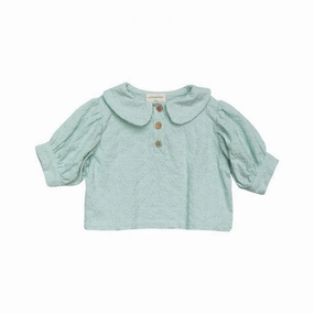 Hand washable kids' wear Yellowpelota Kids Margaret Blouse (Baby) Green
