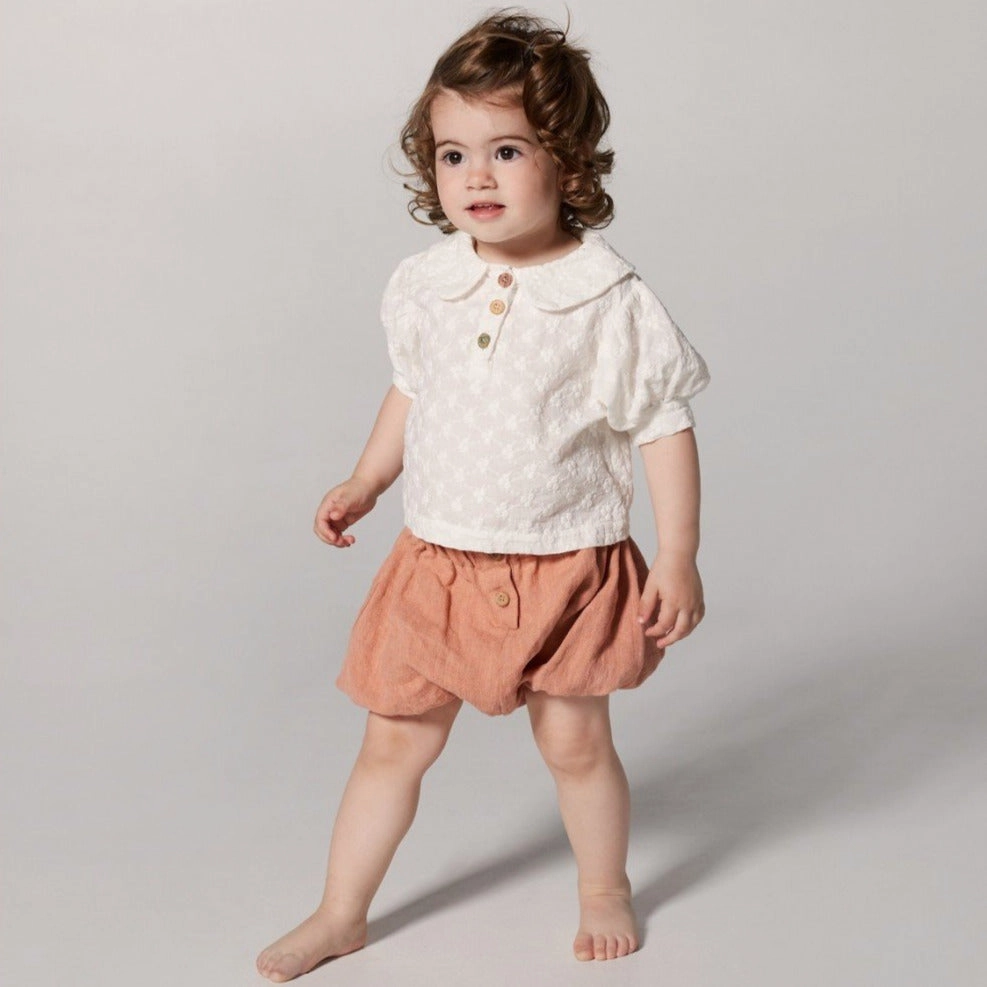 Delicate Yellowpelota Kids Margaret Blouse (Baby) White