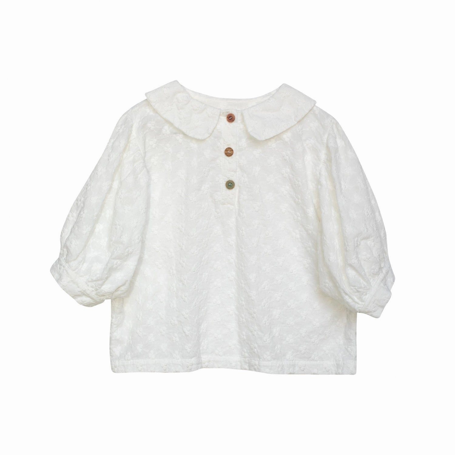 Snapped Yellowpelota Kids Margaret Blouse (Baby) White