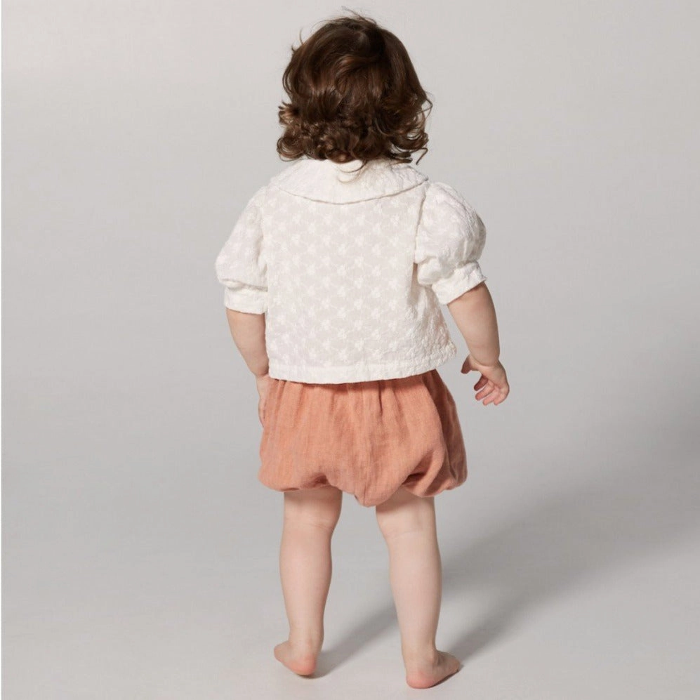 Stretchy Yellowpelota Kids Margaret Blouse (Baby) White