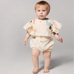 Tasseled yellowpelota Kids Promenade Bloomer in Natural