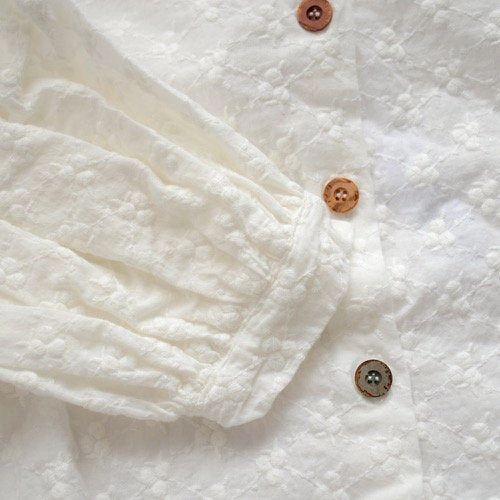 Indoor yellowpelota Kids Violet Blouse in White