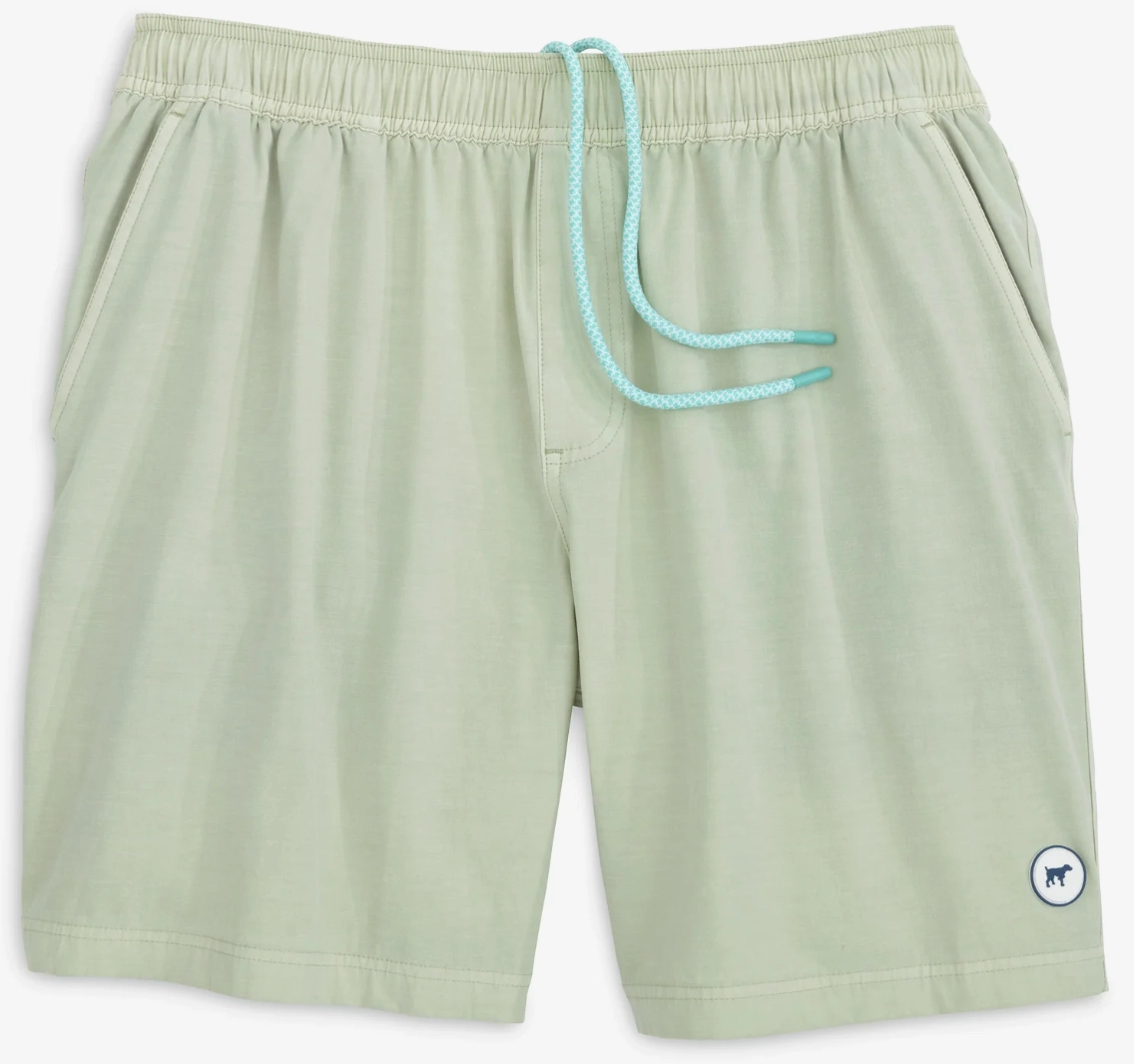Silk like kids' wear best - selling Youth Sun Washed Trunk - Garment Seafoam
