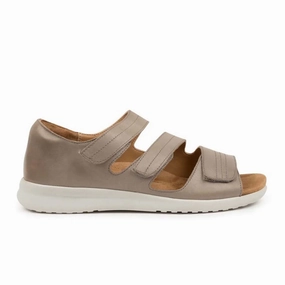 Ziera Bardot Wide Sandal (Women) - Misty/White Sole Comfortable Travel